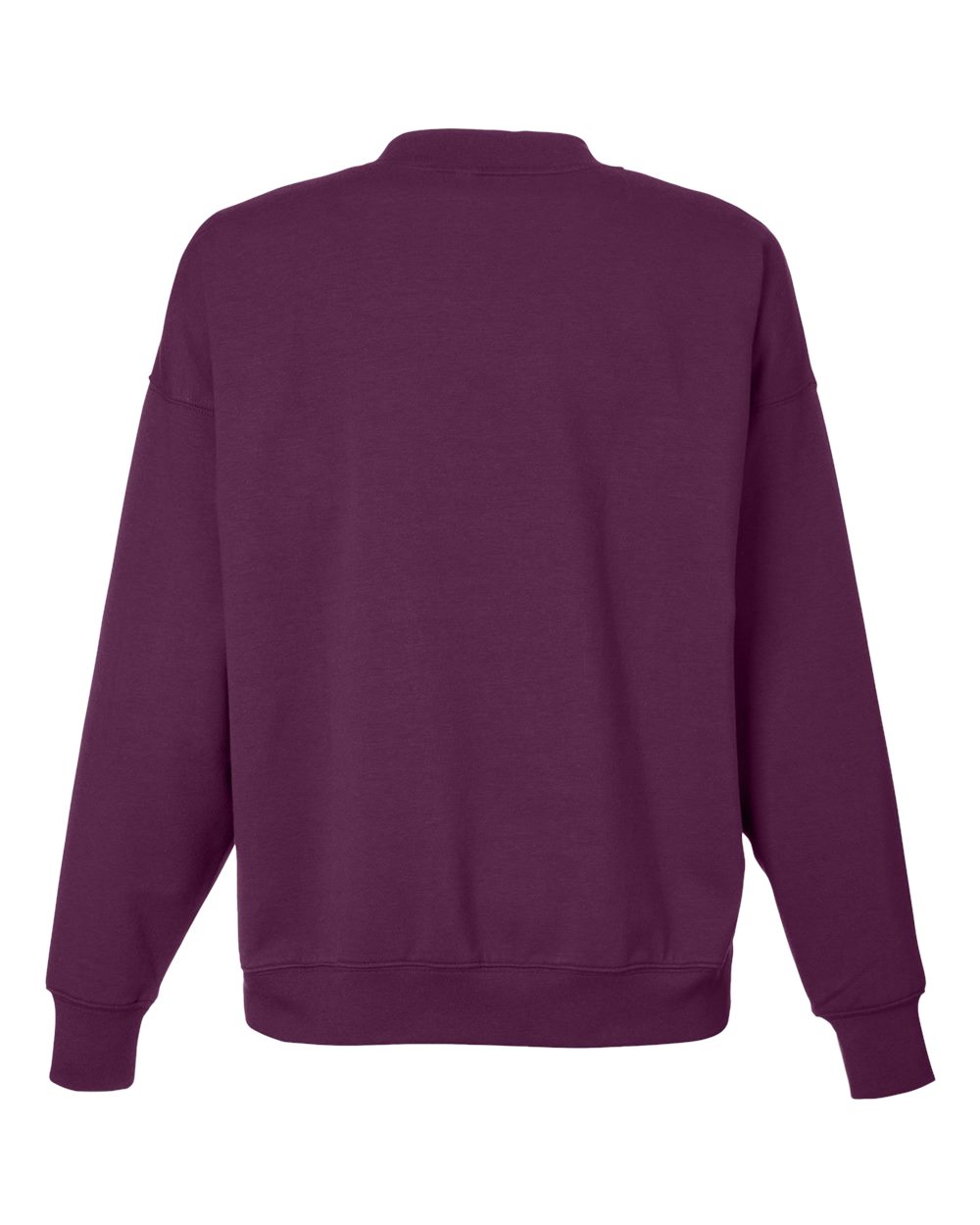 Rear View of Mulberry Women's Vintage Oversized Crew Pullover - PDP6789