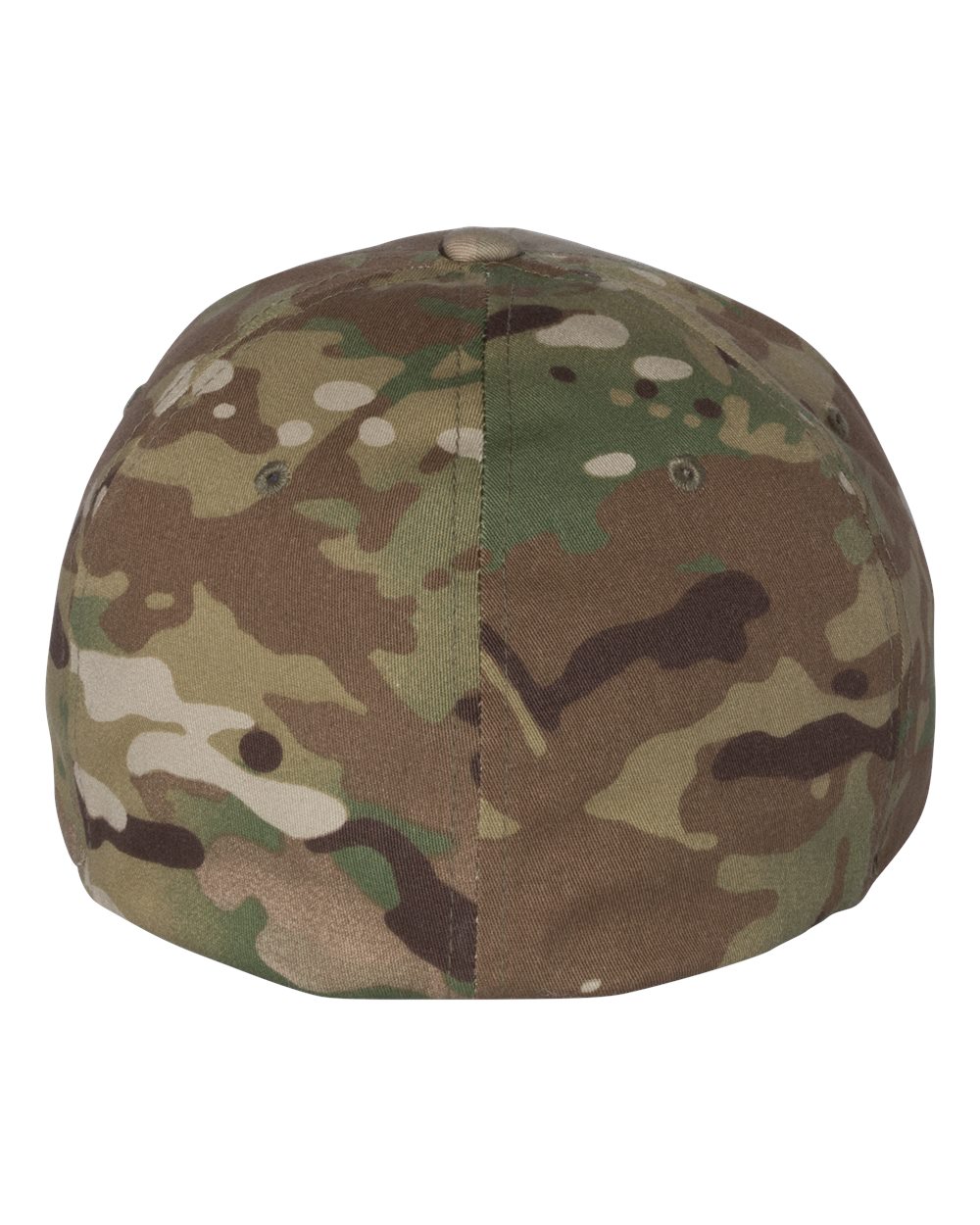 Rear View of Multicam Green Cotton Blend Cap - 6277