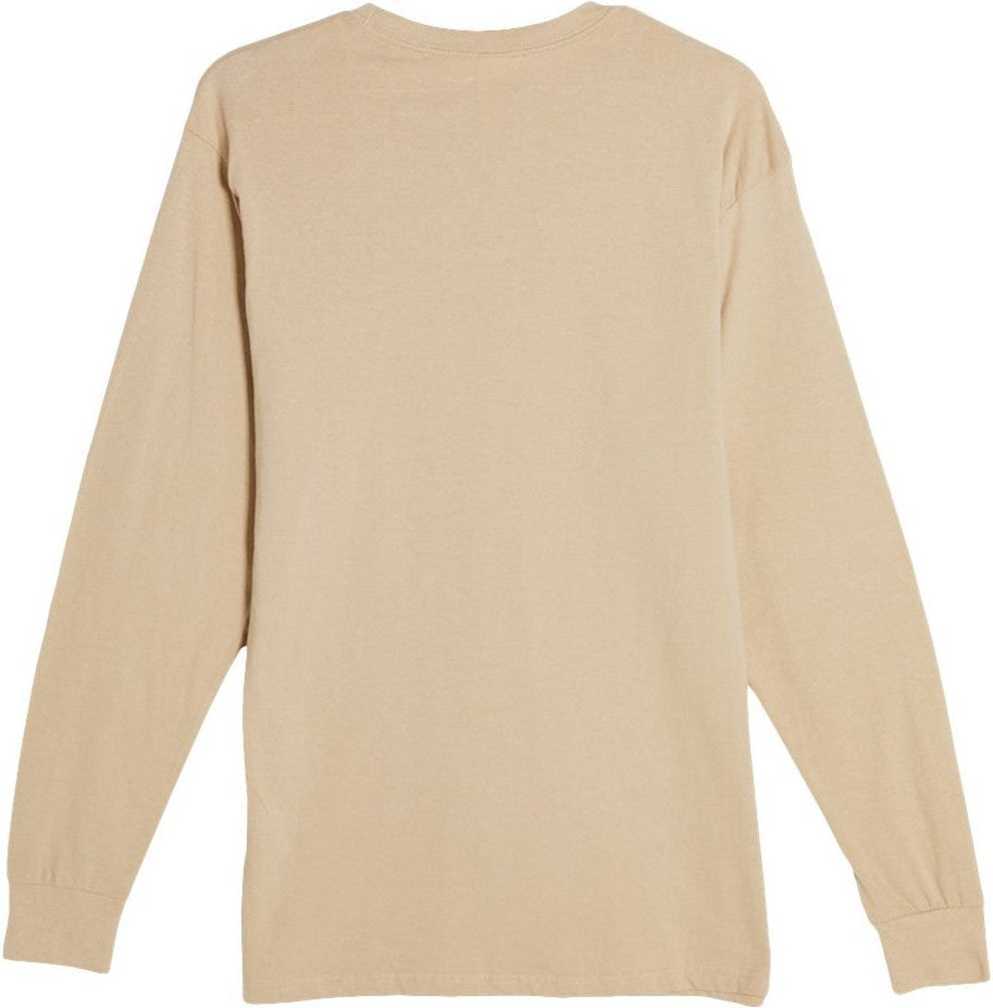 Rear View of Mushroom Heavyweight Long Sleeve T-Shirt - LS15009