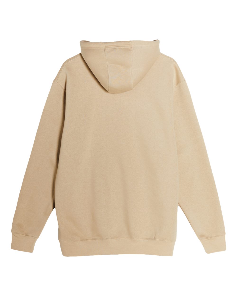 Rear View of Mushroom Heavyweight Pullover Hooded Sweatshirt - LS19001