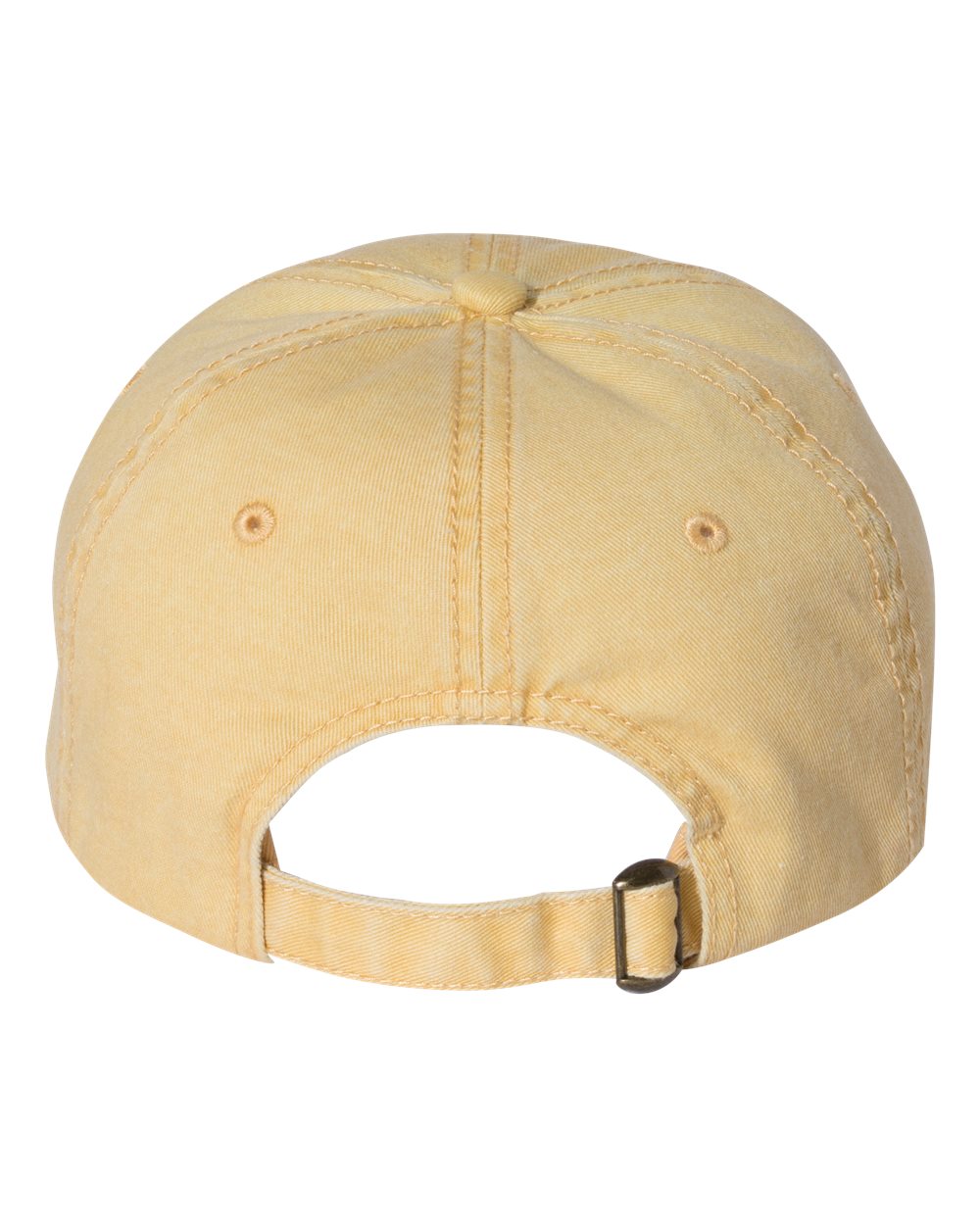 Rear View of Mustard Pigment-Dyed Cap - SP500