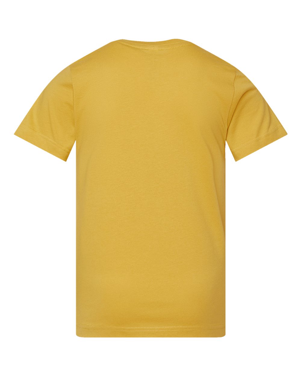 Rear View of Mustard Youth Fine Jersey Tee - 6101