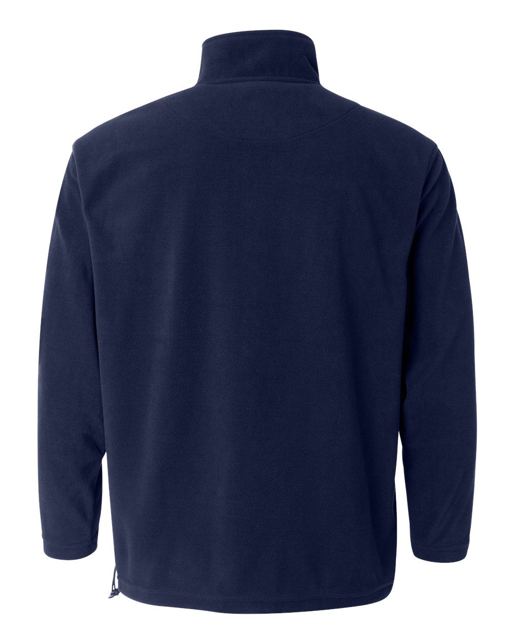 Rear View of Nantucket Navy Microfleece Full-Zip Jacket - 3301