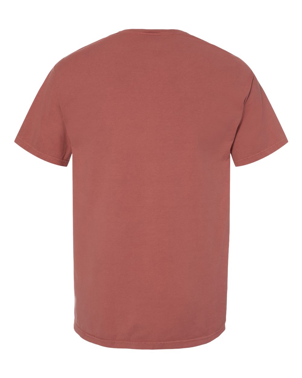 Rear View of Nantucket Red Garment-Dyed T-Shirt - GDH100