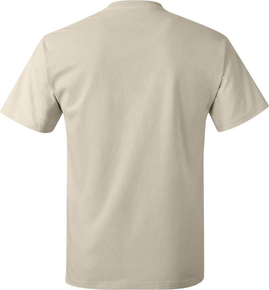 Rear View of Natural Authentic T-Shirt - 5250