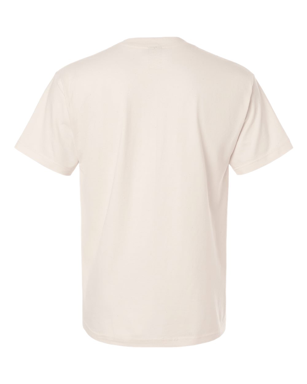 Rear View of Natural Beefy-T® Pocket T-Shirt - 5190