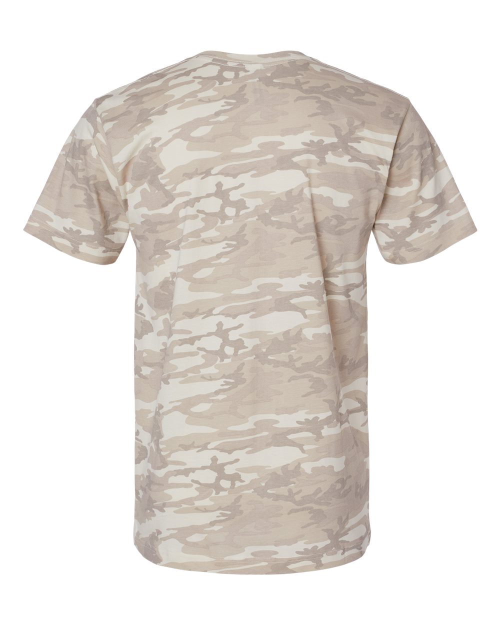 Rear View of Natural Camo Fine Jersey Tee - 6901