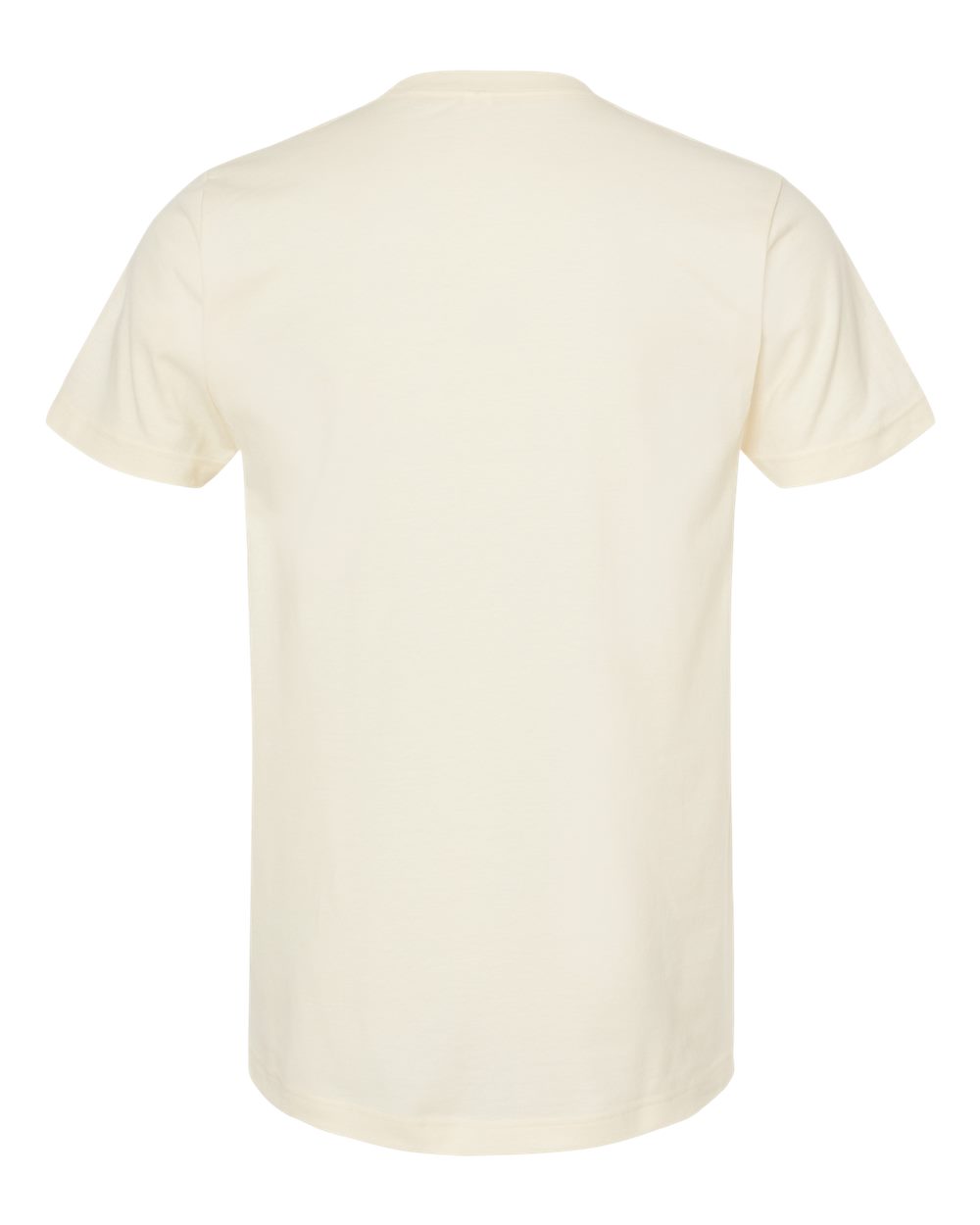 Rear View of Natural Fine Jersey T-Shirt - 202