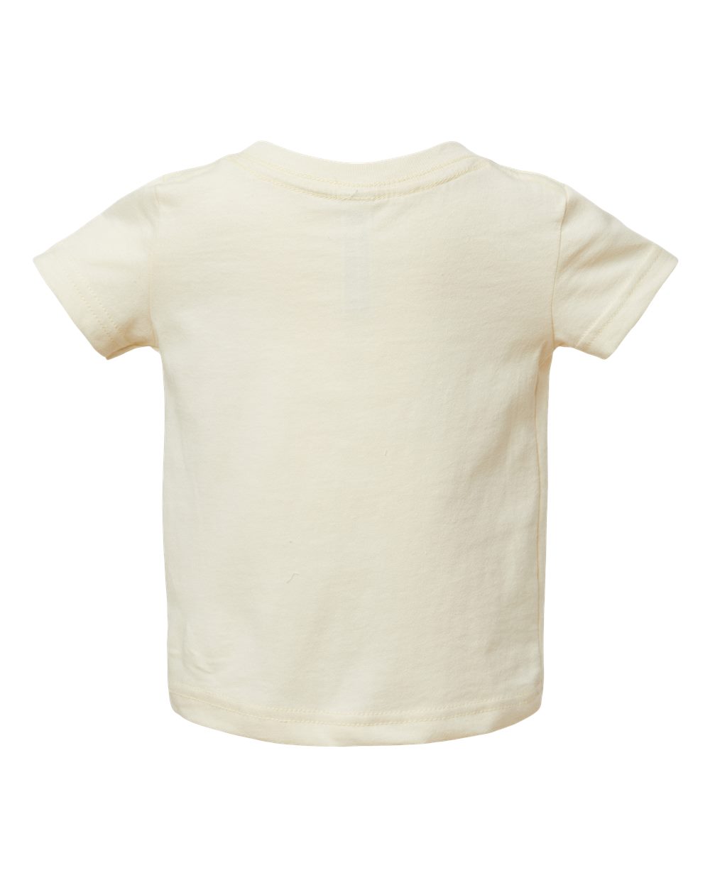 Rear View of Natural Infant Fine Jersey Tee - 3322