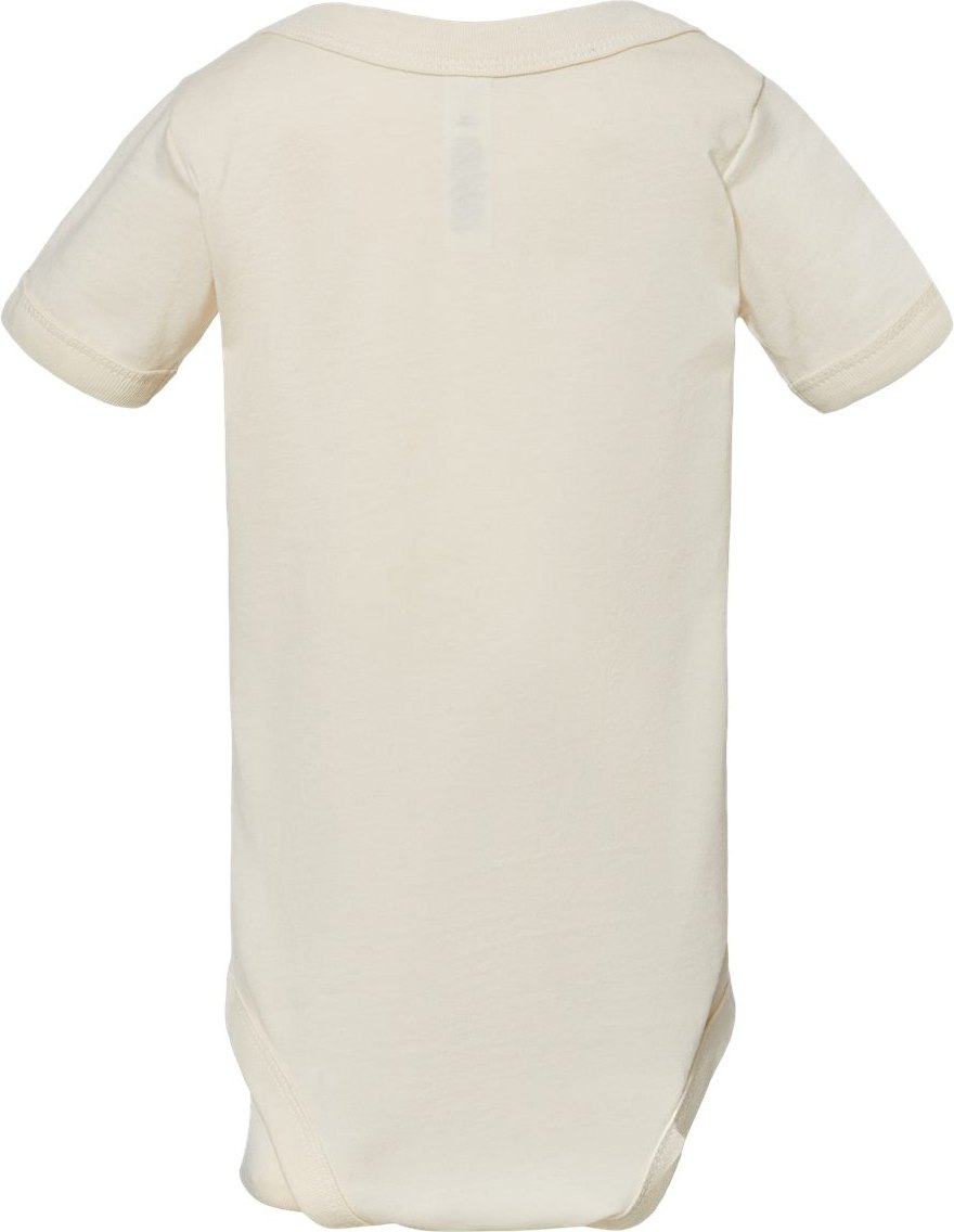 Rear View of Natural Infant Jersey One Piece - 100B
