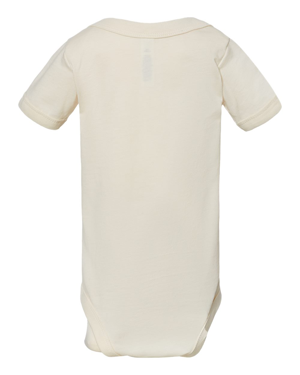 Rear View of Natural Infant Jersey One Piece - 100B
