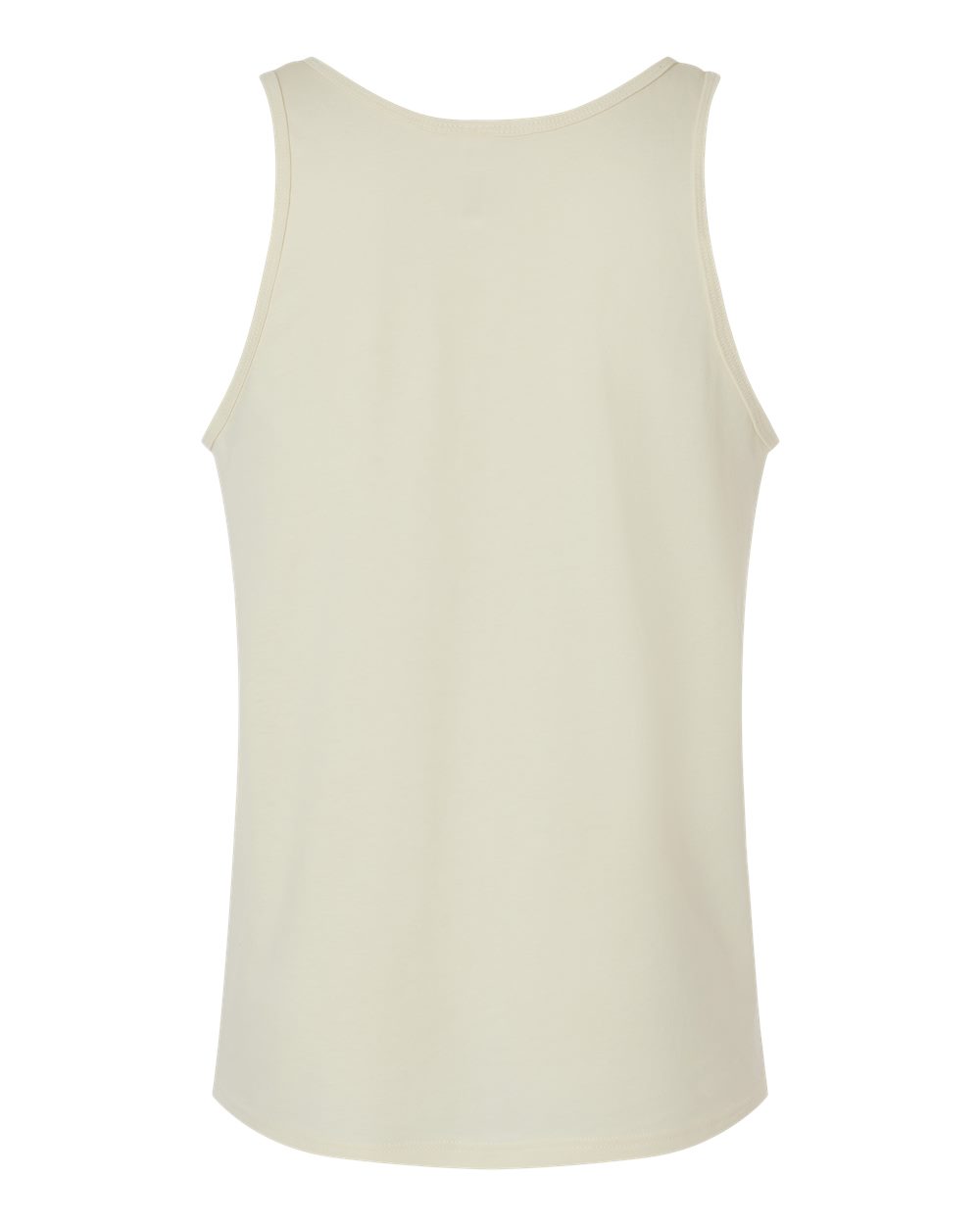 Rear View of Natural Jersey Tank - 3480