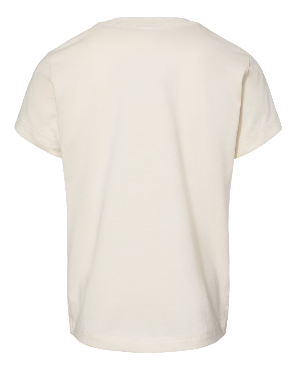 Rear View of Natural Toddler Jersey Tee - 3001T