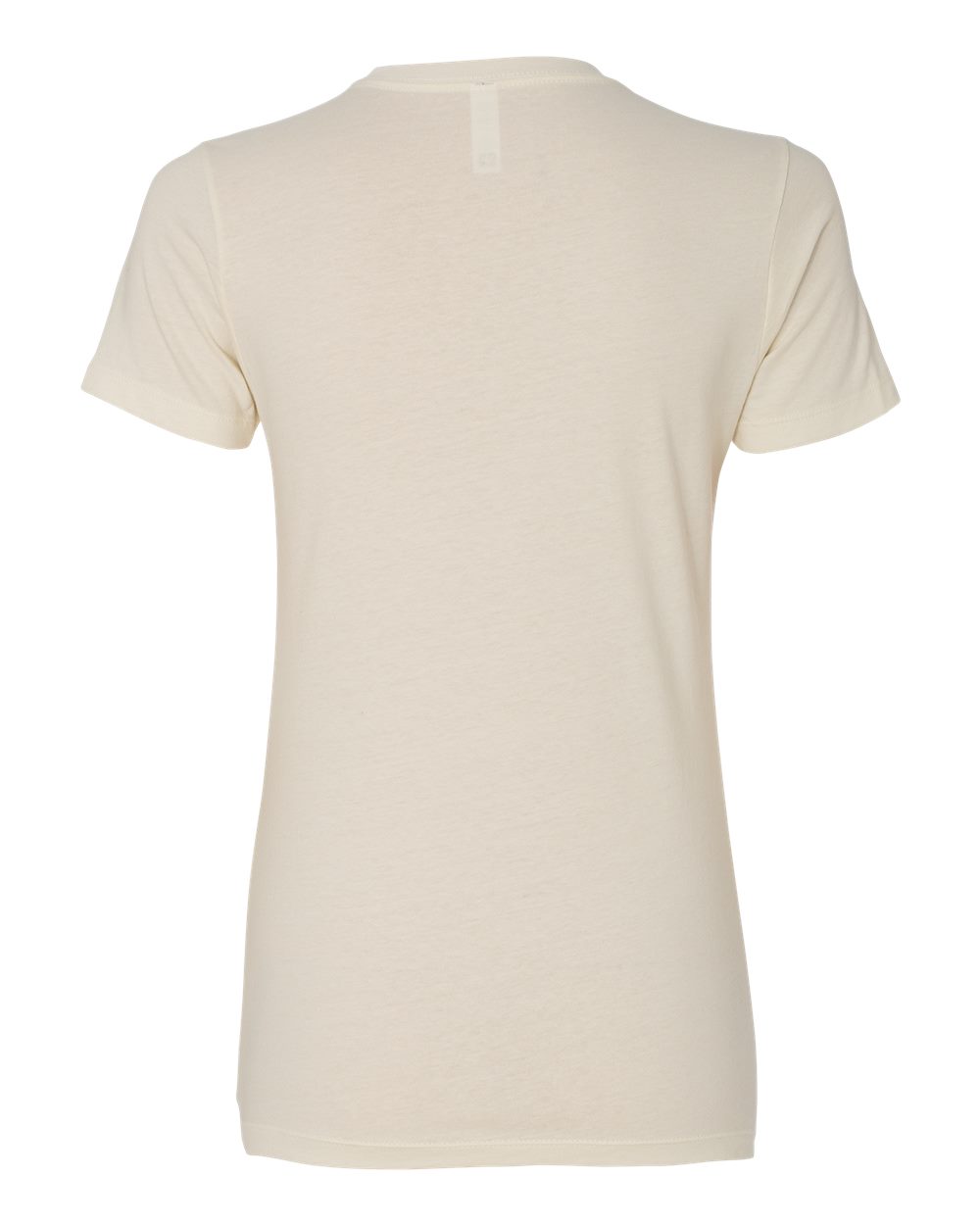 Rear View of Natural Women’s Cotton T-Shirt - 3900