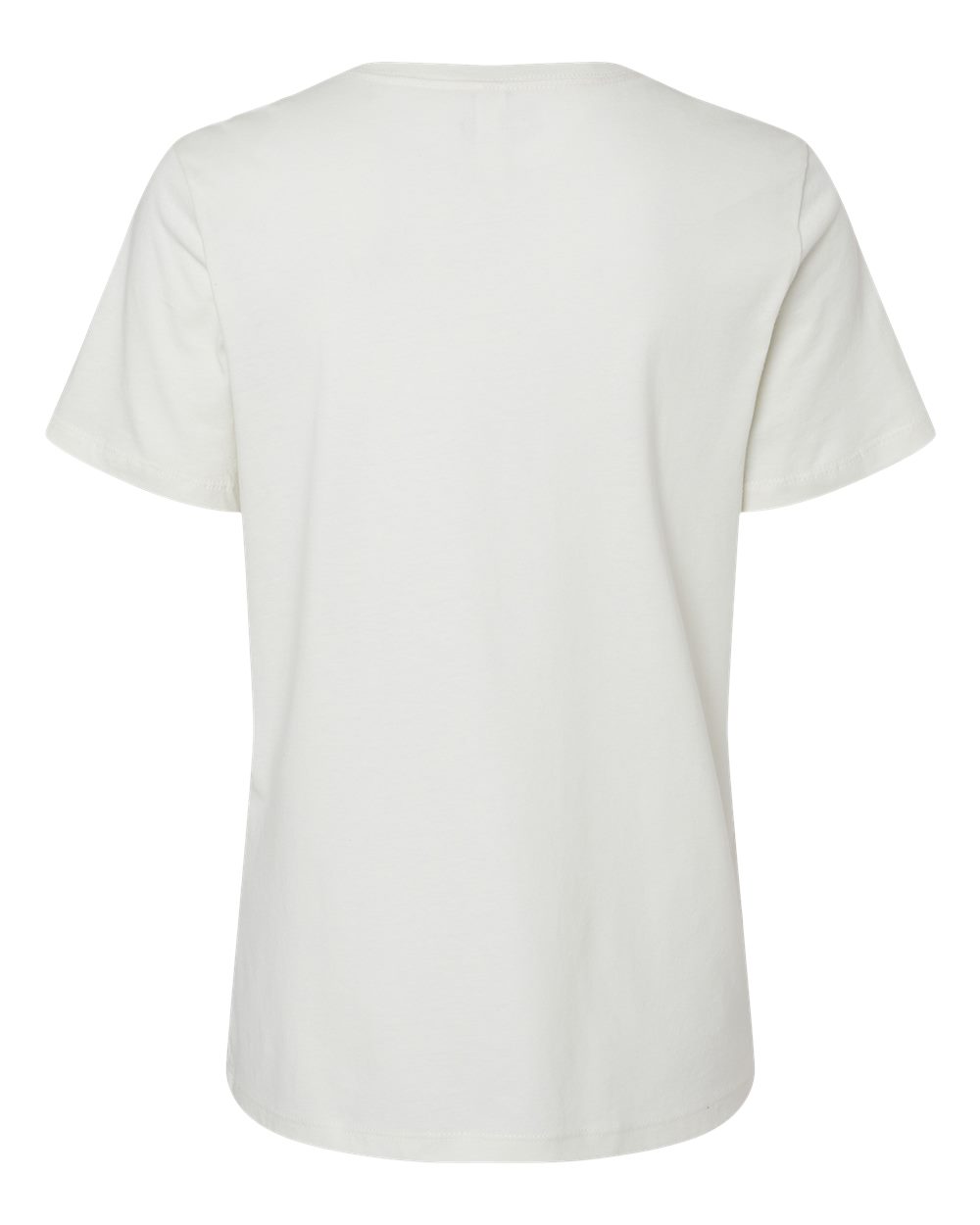 Rear View of Natural Women’s Relaxed Jersey Tee - 6400