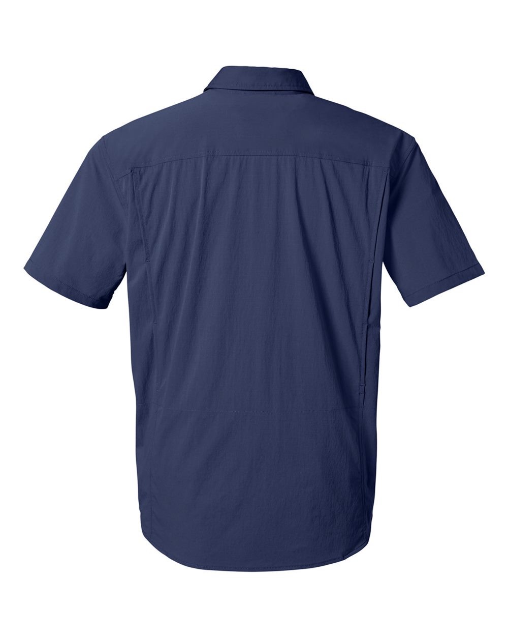 Rear View of Naval Academy Creekbed Short Sleeve Shirt - H150183