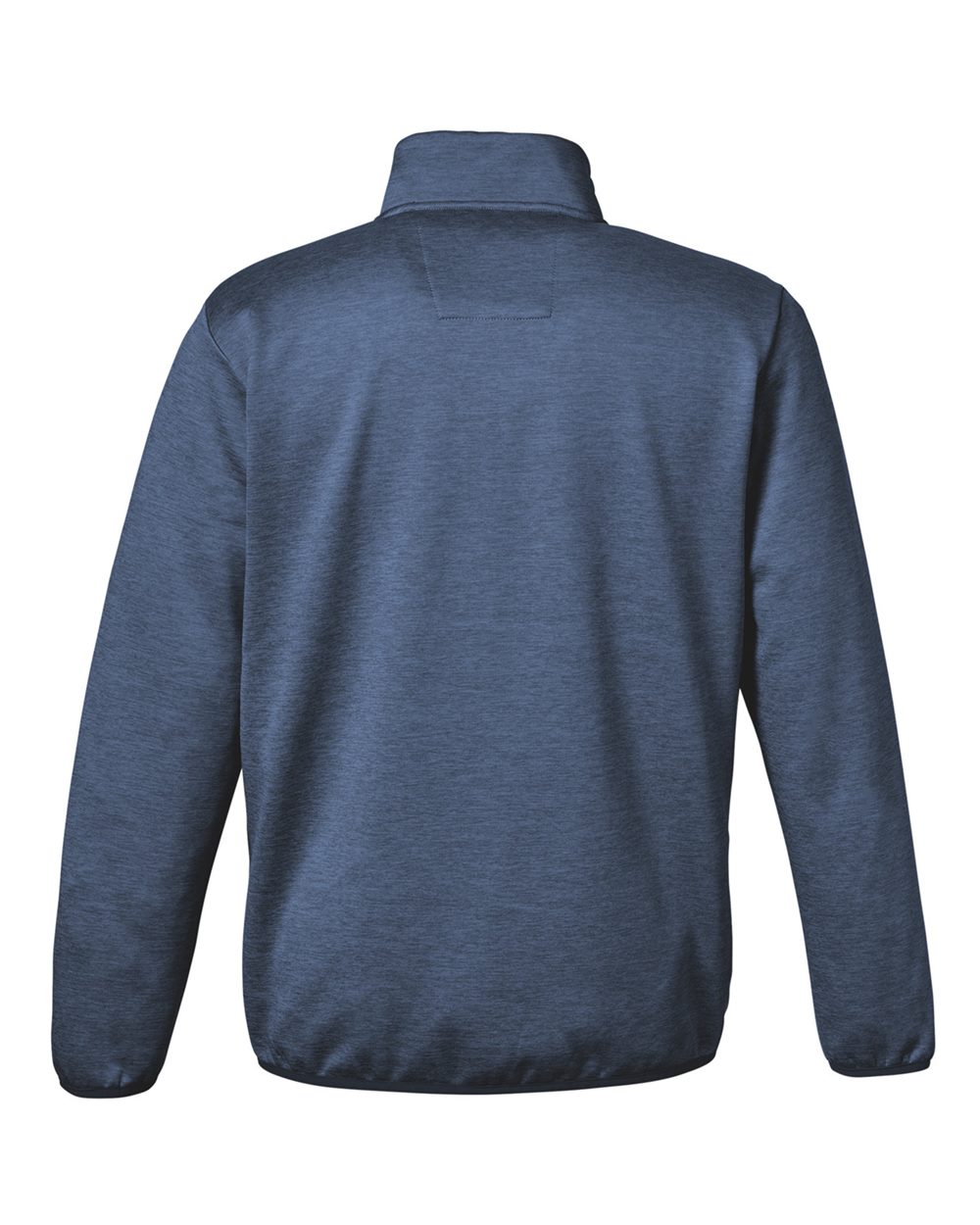 Rear View of Naval Academy Heather Cold Front Quarter-Zip Pullover - H130098