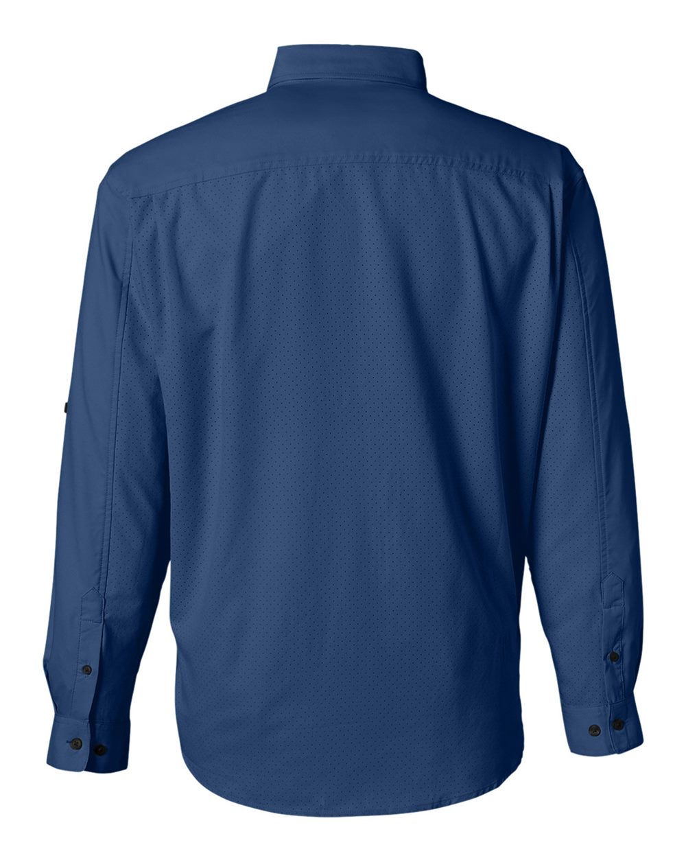 Rear View of Naval Academy Tide Point Long Sleeve Shirt - H150172