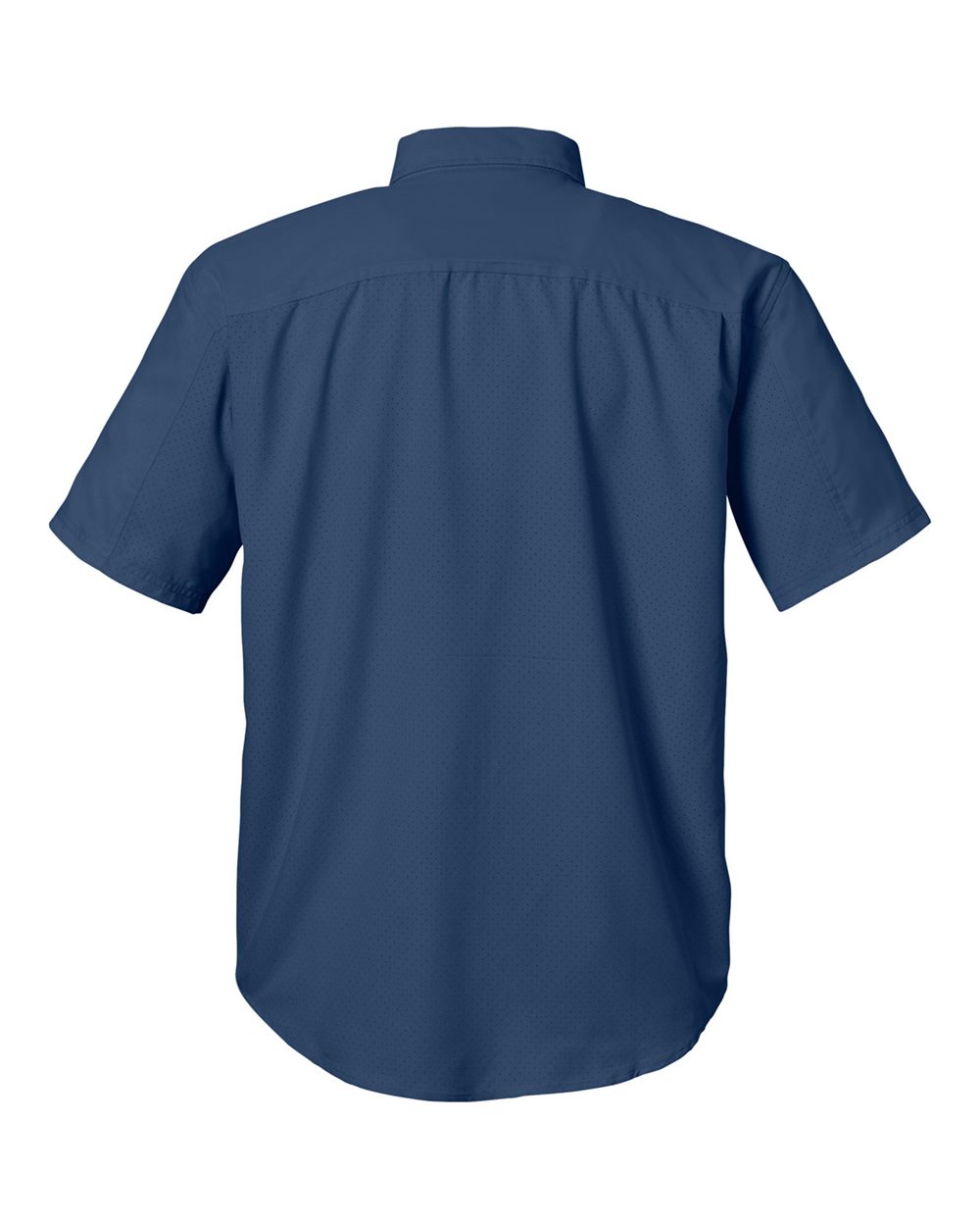 Rear View of Naval Academy Tide Point Short Sleeve Shirt - H150171