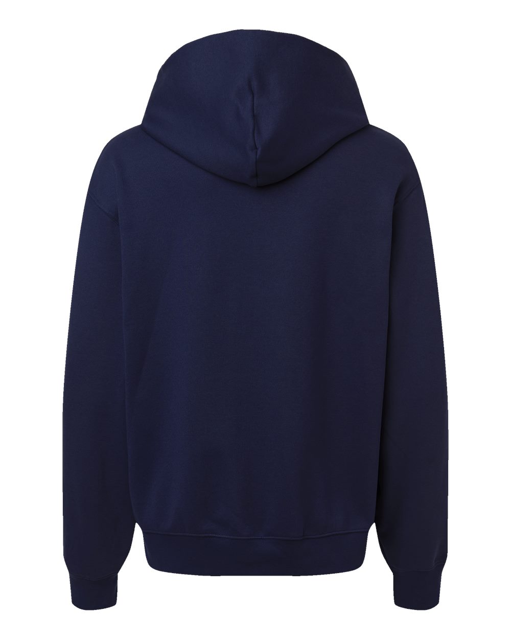Rear View of Navy 10 oz. Heavyweight Hoodie - 4719
