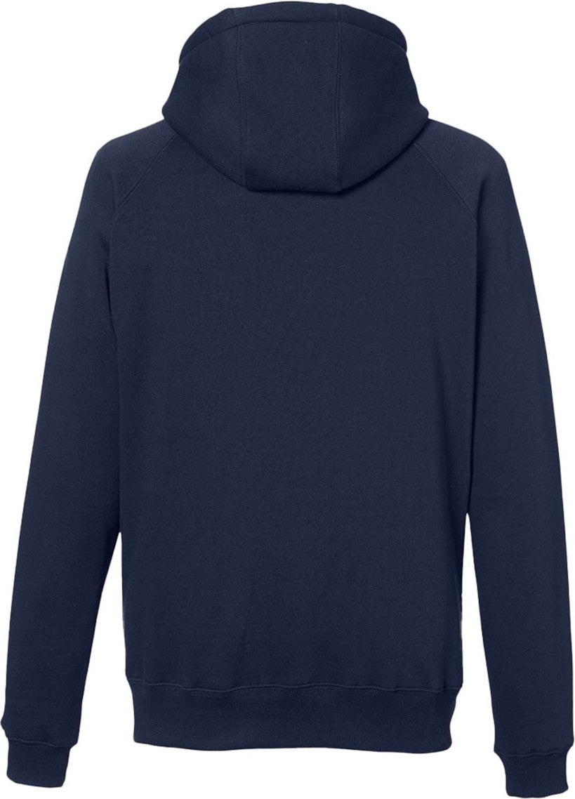 Rear View of Navy Anchor Fleece Hooded Sweatshirt - N17199