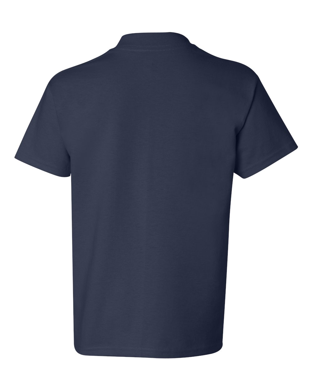 Rear View of Navy Authentic Youth T-Shirt - 5450