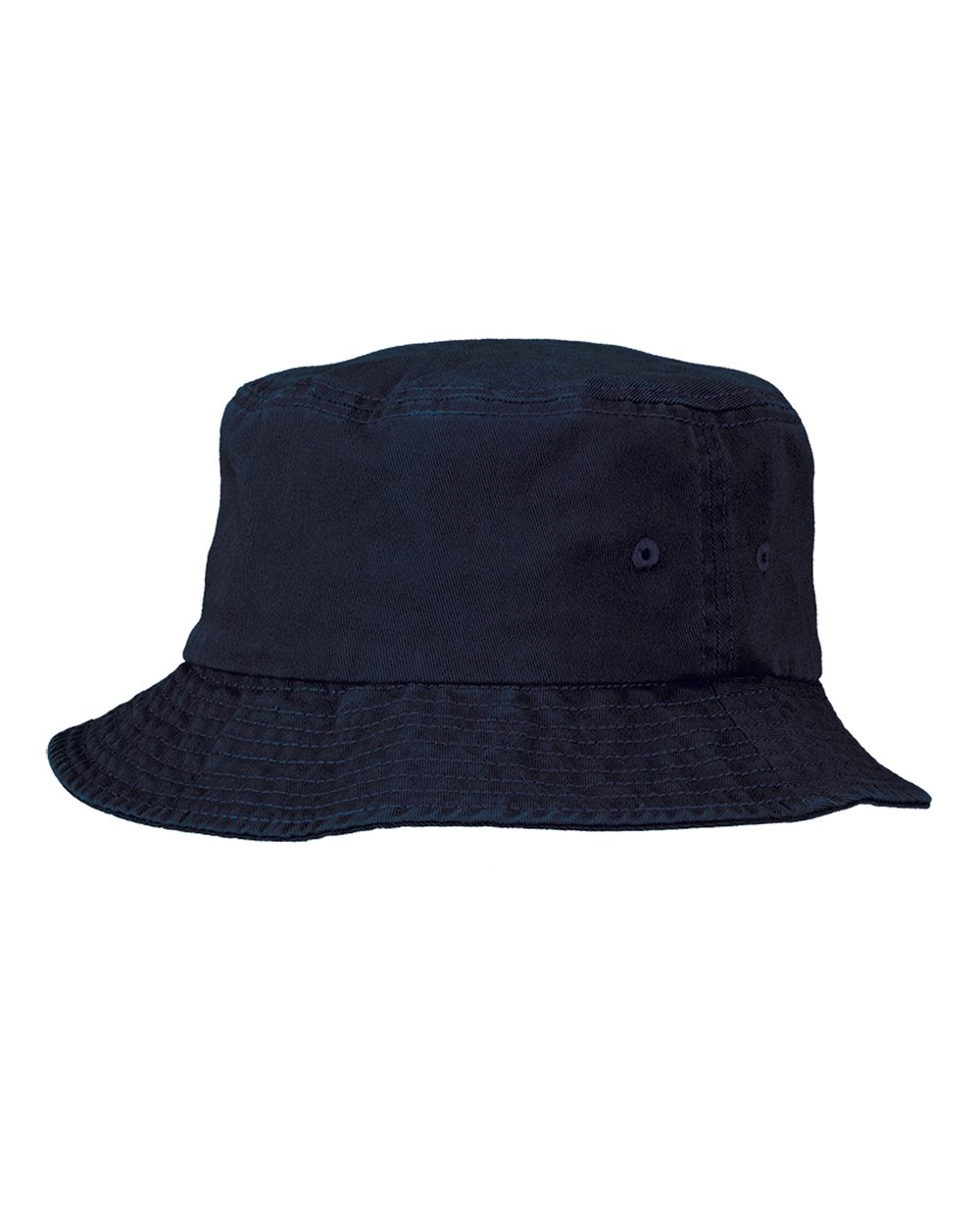 Rear View of Navy Bucket Hat - 2050