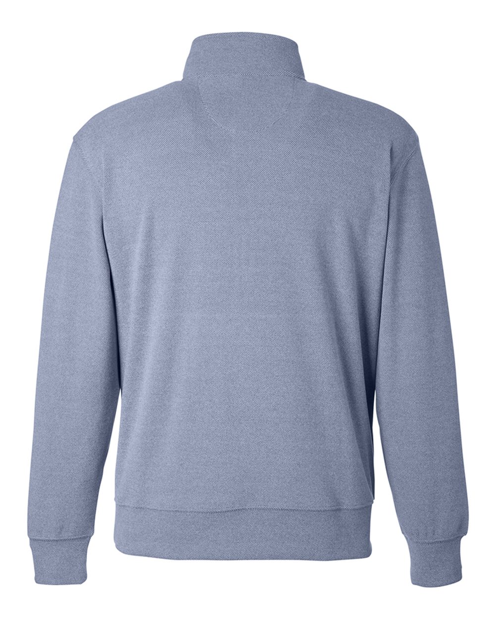 Rear View of Navy Element Fleece Quarter-Zip Sweatshirt - 8760