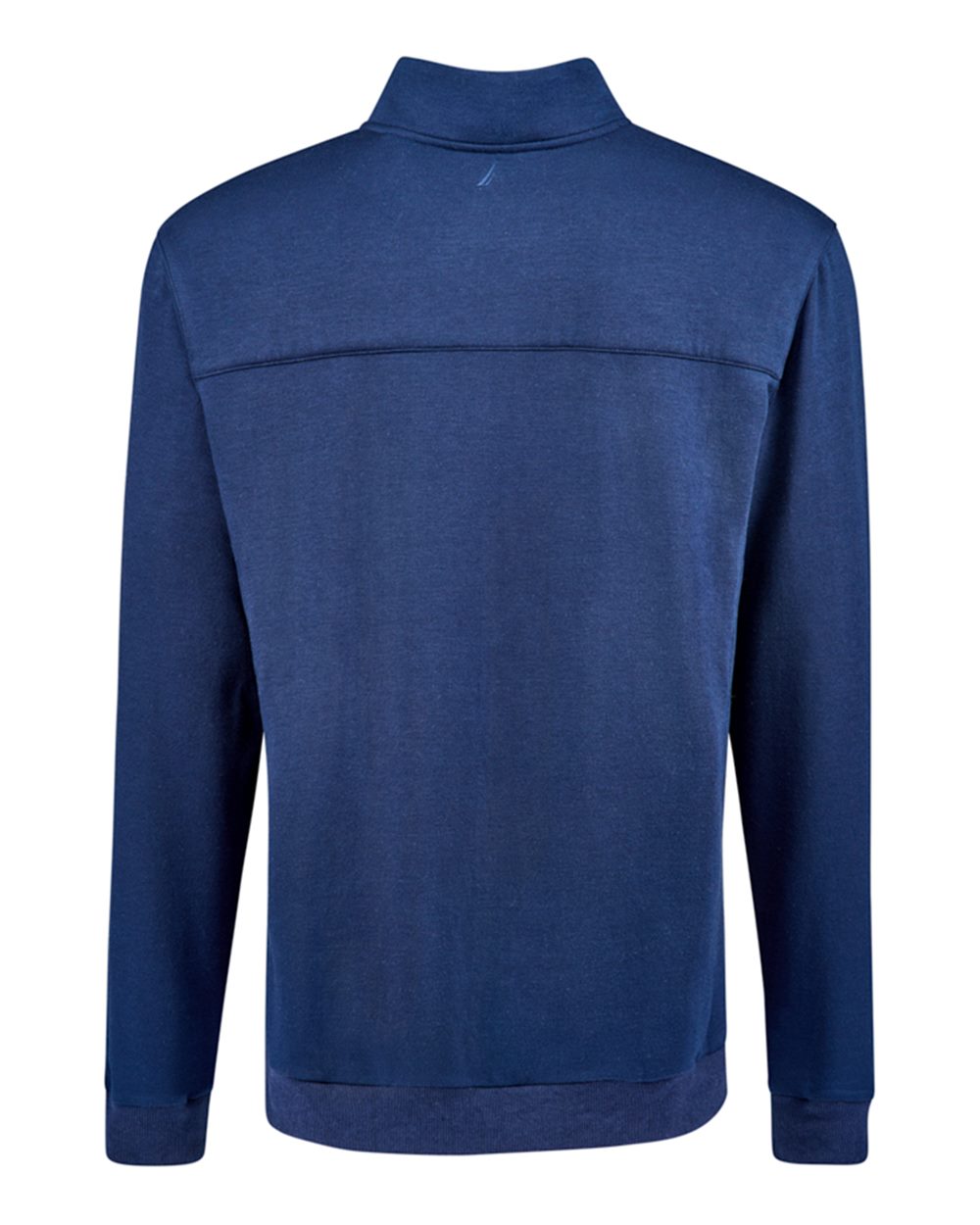 Rear View of Navy Explorer Fleece Quarter-Zip - N18090
