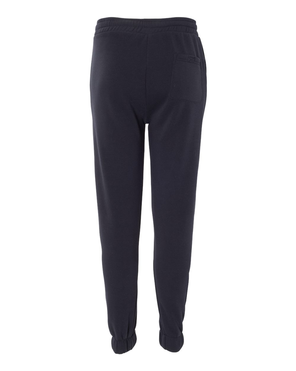 Rear View of Navy Fleece Joggers - 8800