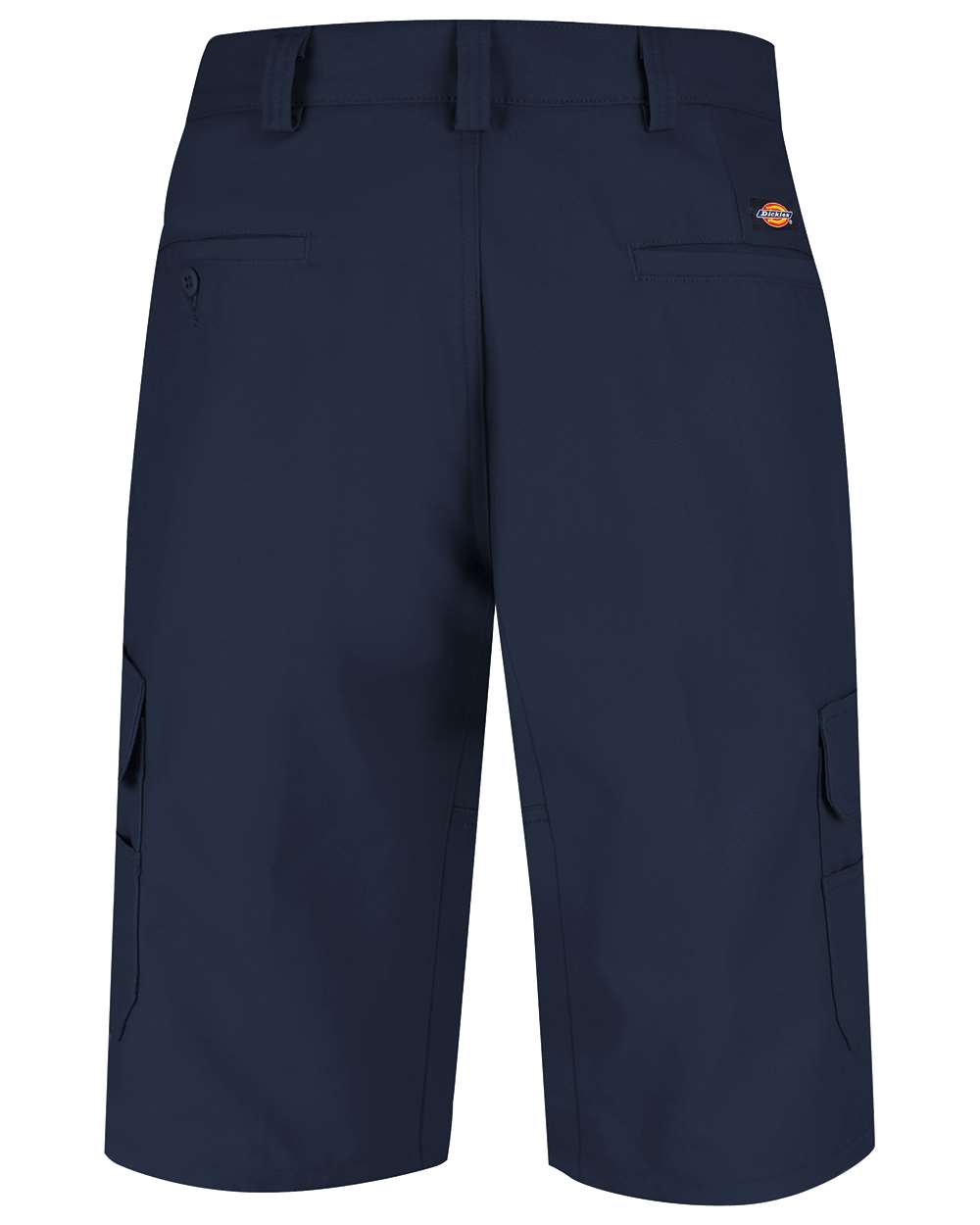 Rear View of Navy Functional Cargo Shorts - WP90