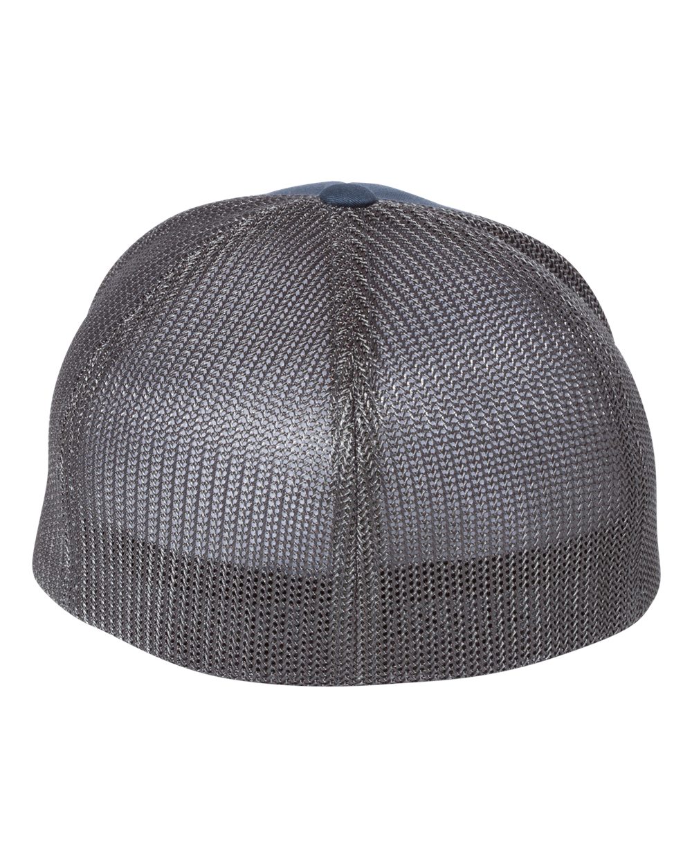 Rear View of Navy/ Graphite Trucker Cap - 6511