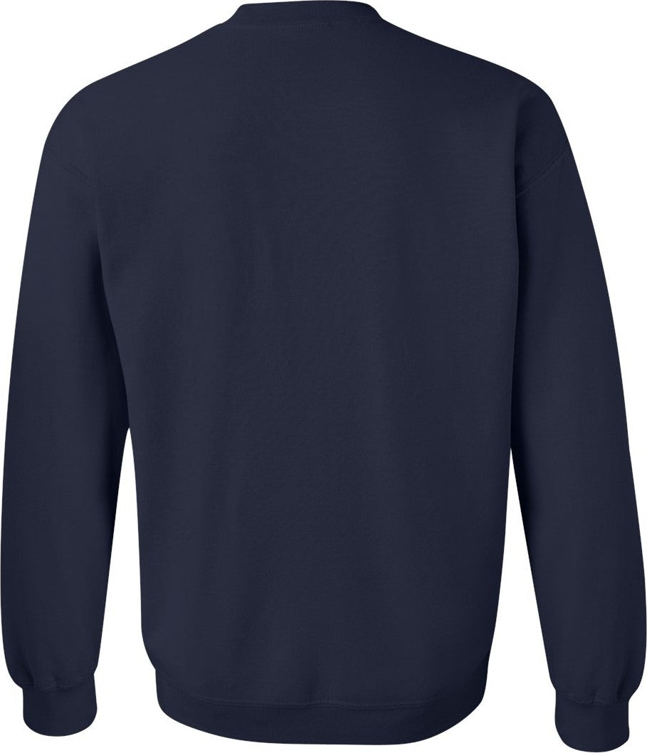 Rear View of Navy Heavy Blend™ Crewneck Sweatshirt - 18000