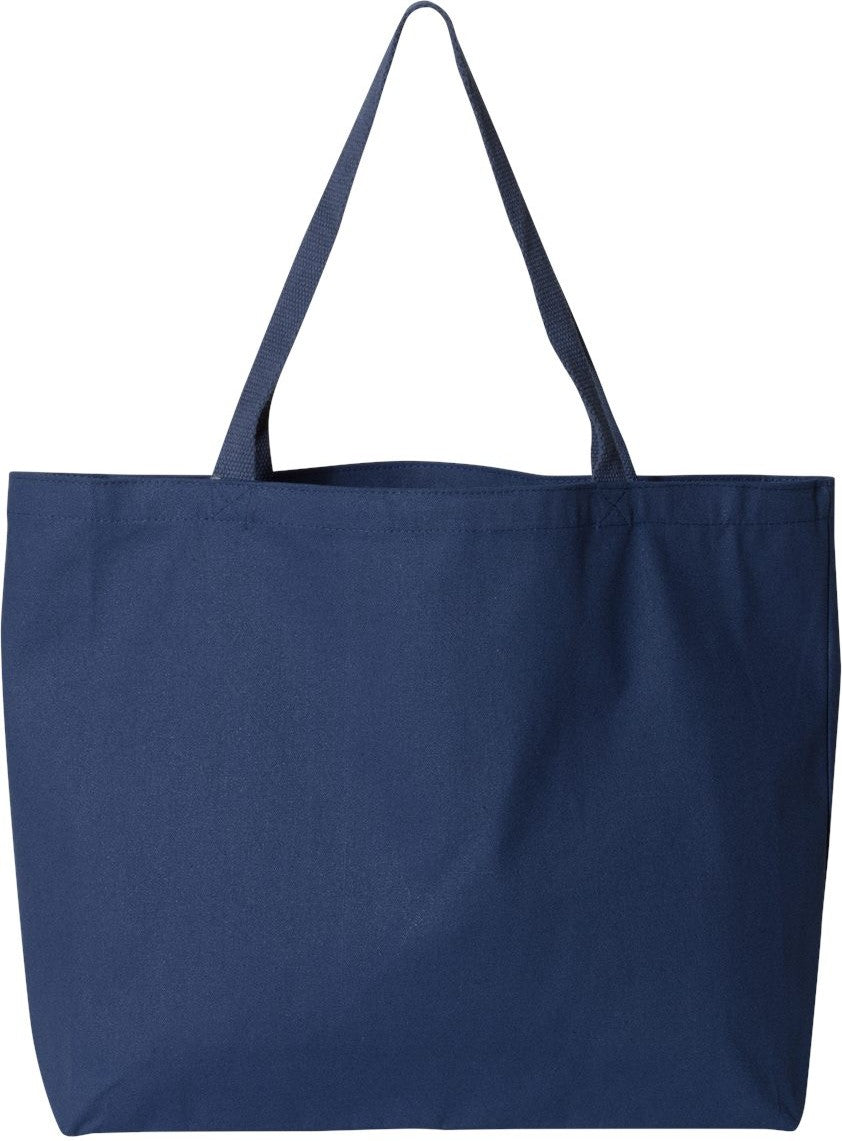 Rear View of Navy Isabella Tote - 8503