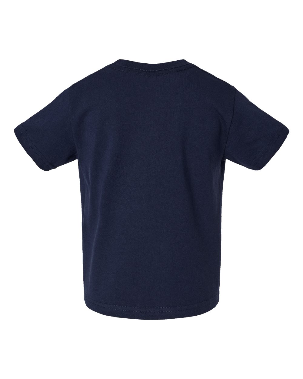 Rear View of Navy Juvy Youth Short Sleeve T-Shirt - 3301J