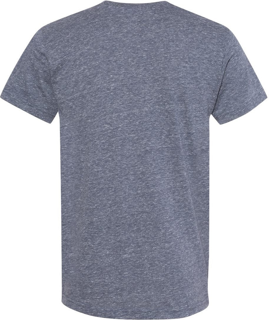 Rear View of Navy Melange Harborside Mélange Tee - 6991