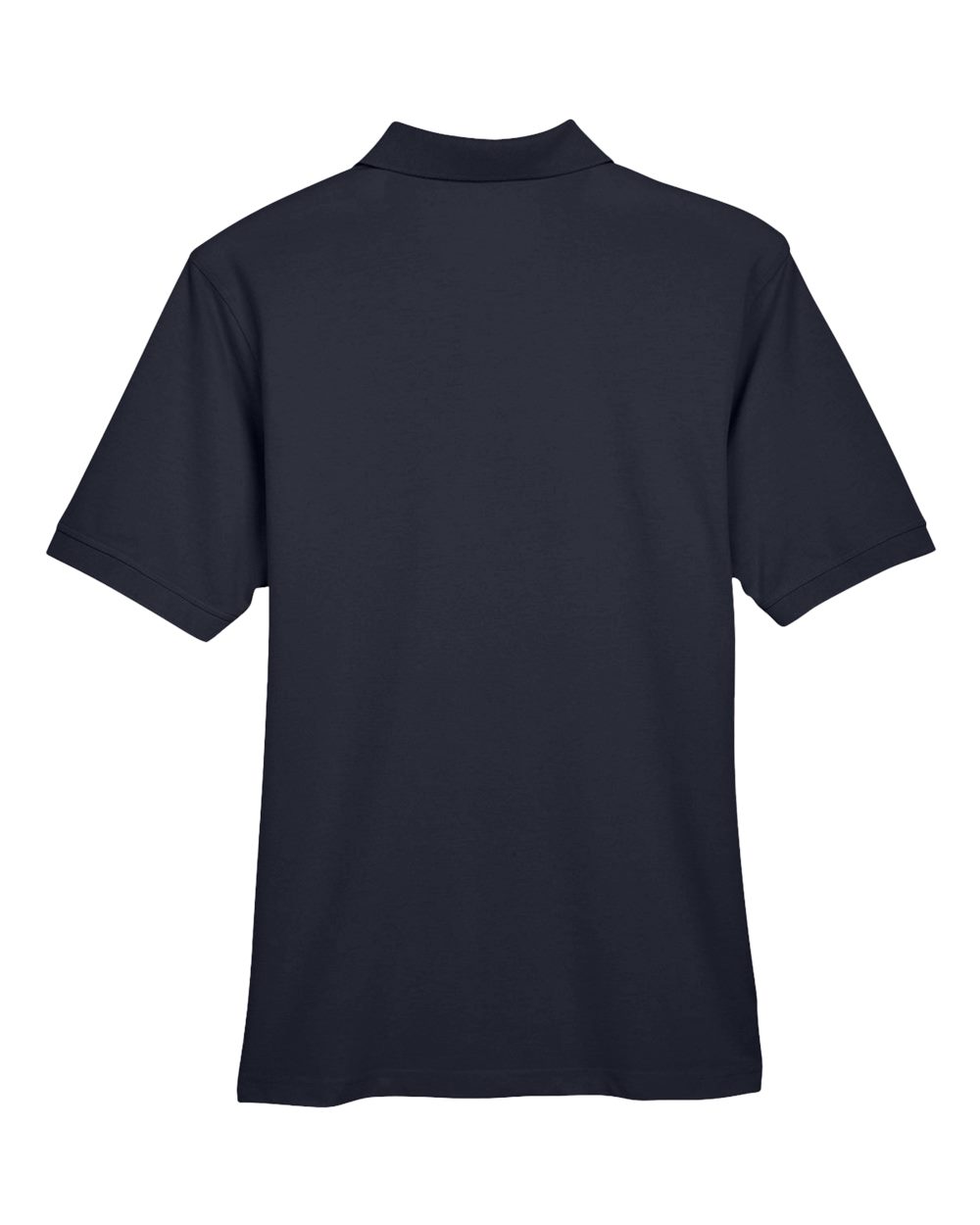 Rear View of Navy Men's Easy Blend™ Polo - M265