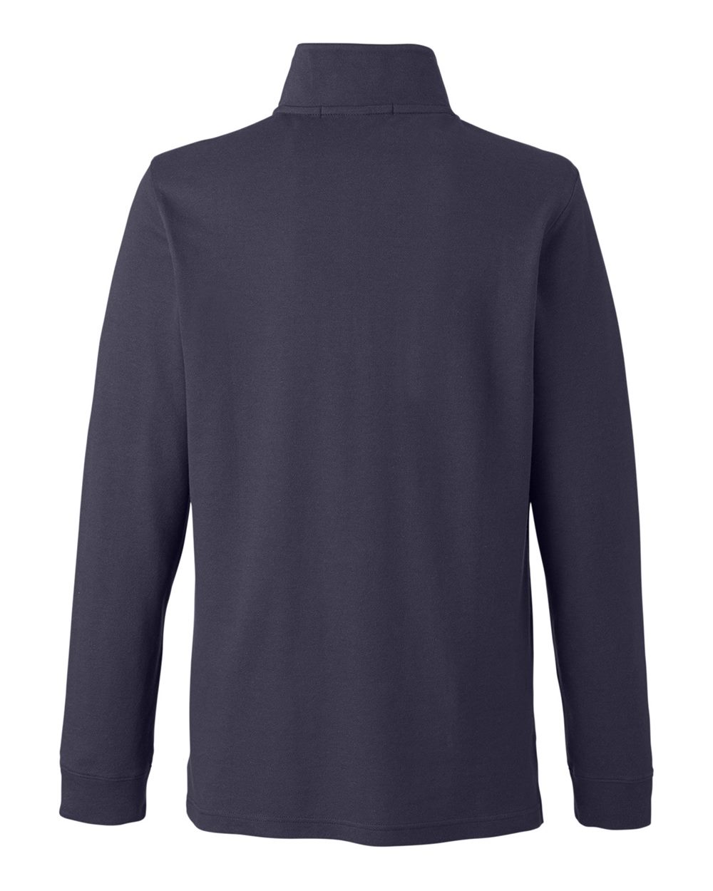 Rear View of Navy Men's New Classics® Performance Quarter-Zip Pullover - DG400