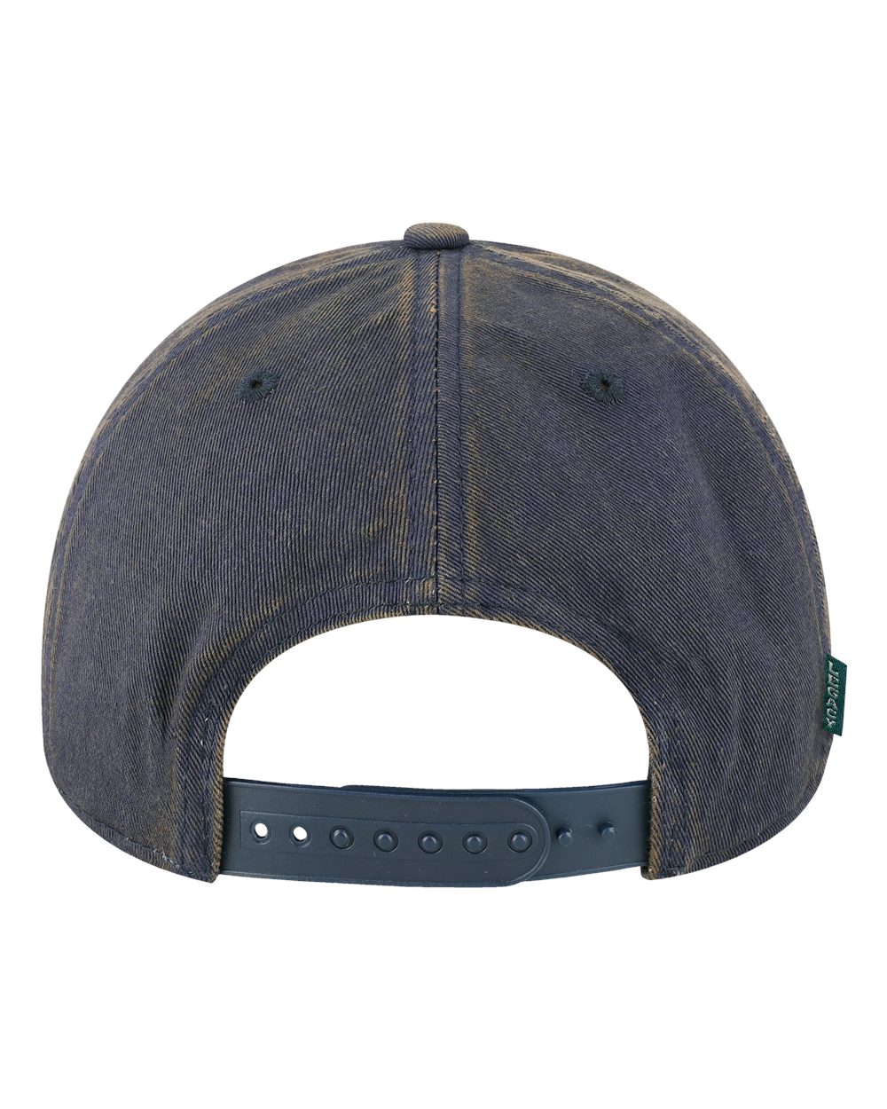 Rear View of Navy Old Favorite Solid Twill Cap - OFAST