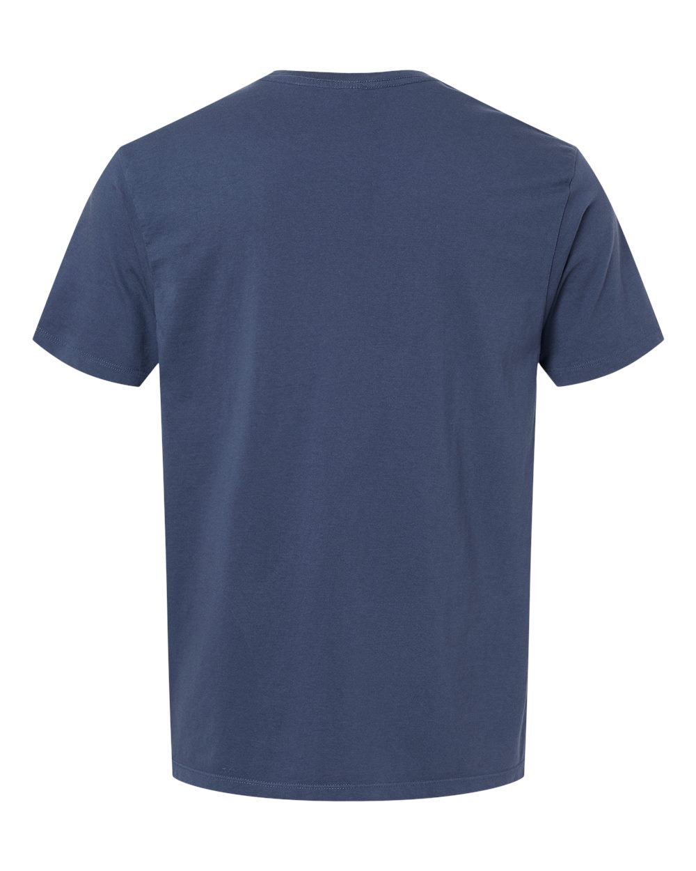 Rear View of Navy Organic T-Shirt - 400