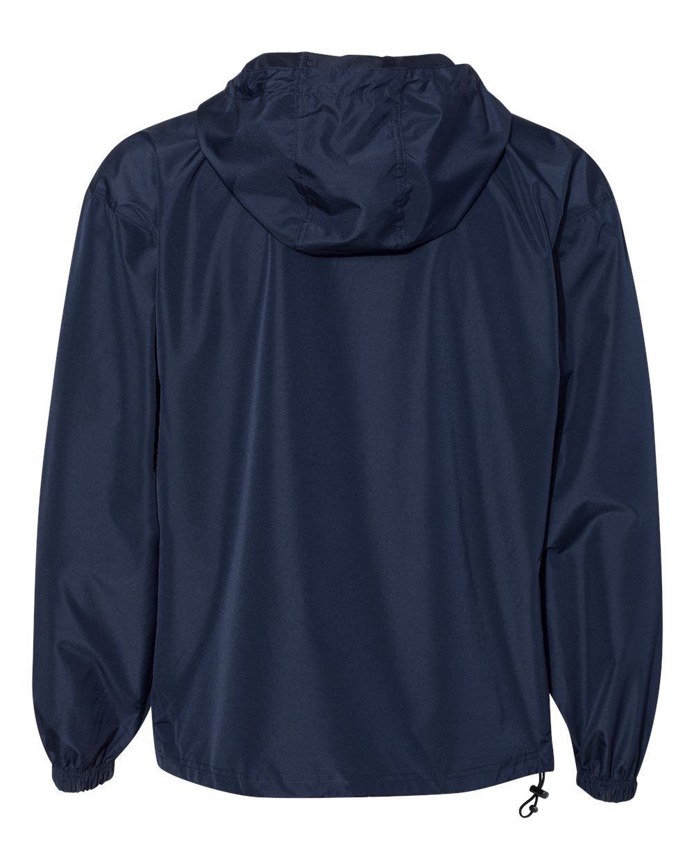 Rear View of Navy Packable Anorak Jacket - CO200
