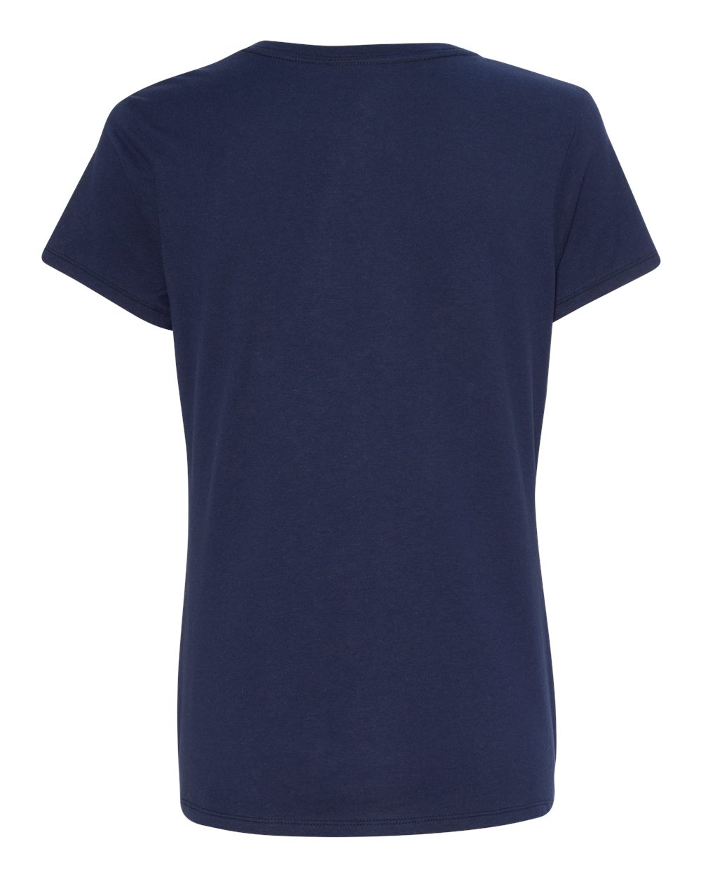 Rear View of Navy Perfect-T Women’s V-Neck T-Shirt - S04V