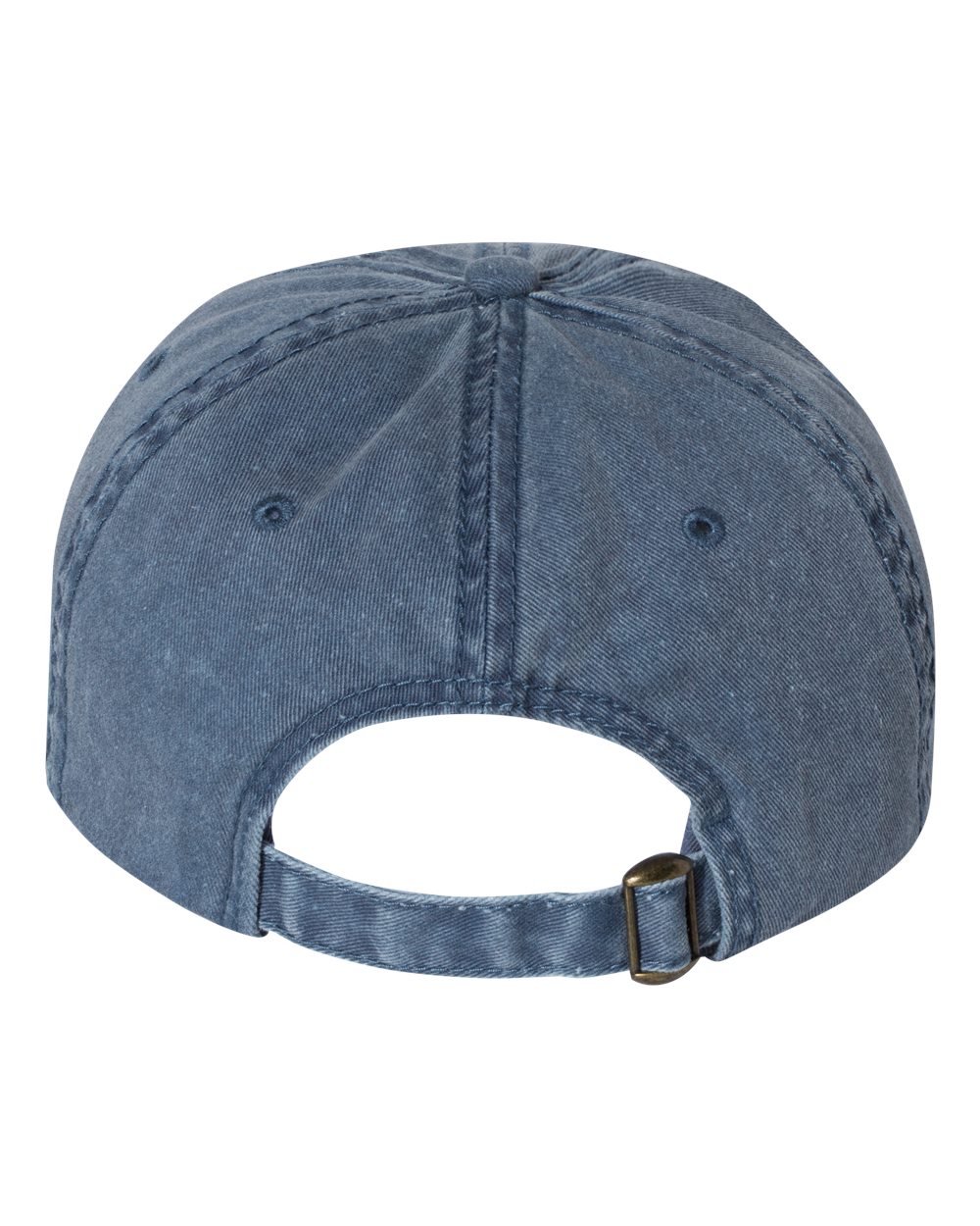 Rear View of Navy Pigment-Dyed Cap - SP500