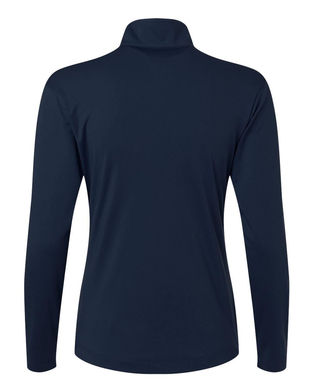 Rear View of Navy Pro-Lock Women's Performance Quarter-Zip Pullover - 41870L