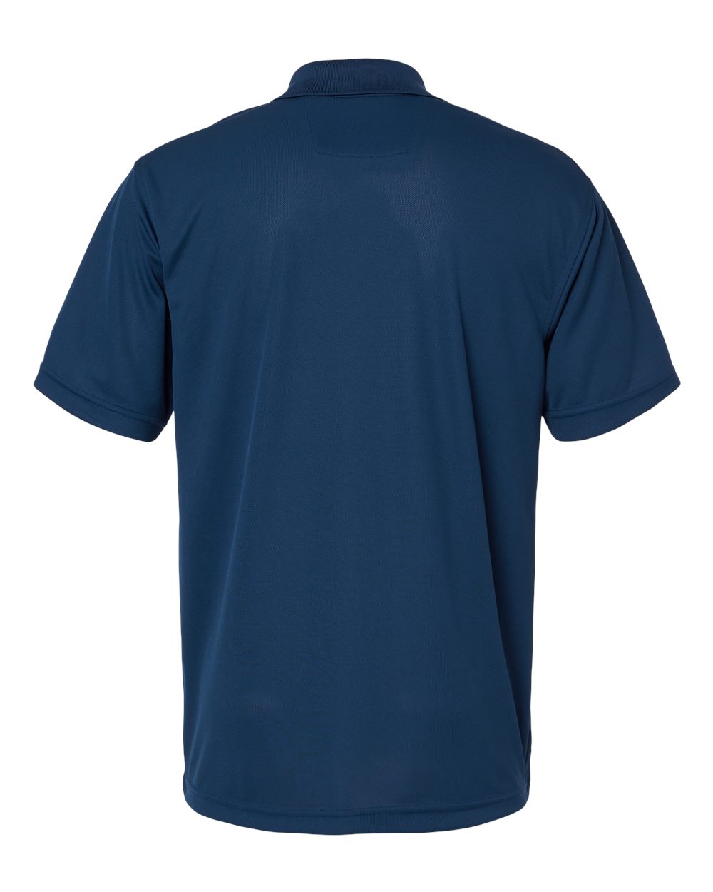 Front View of Navy Saratoga Performance Mini Mesh Polo - 100