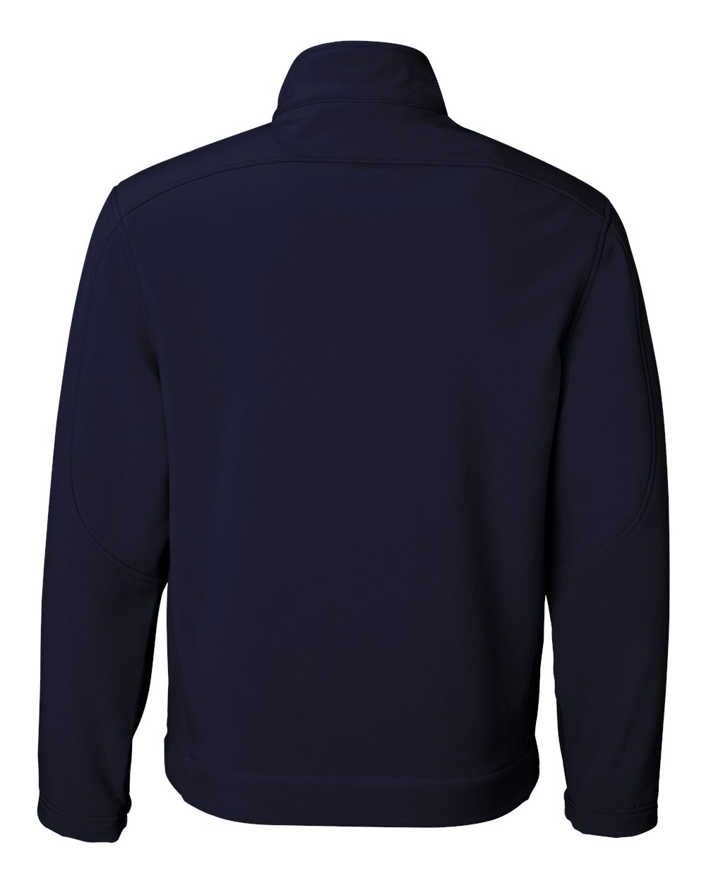 Rear View of Navy Soft Shell Jacket - 6500