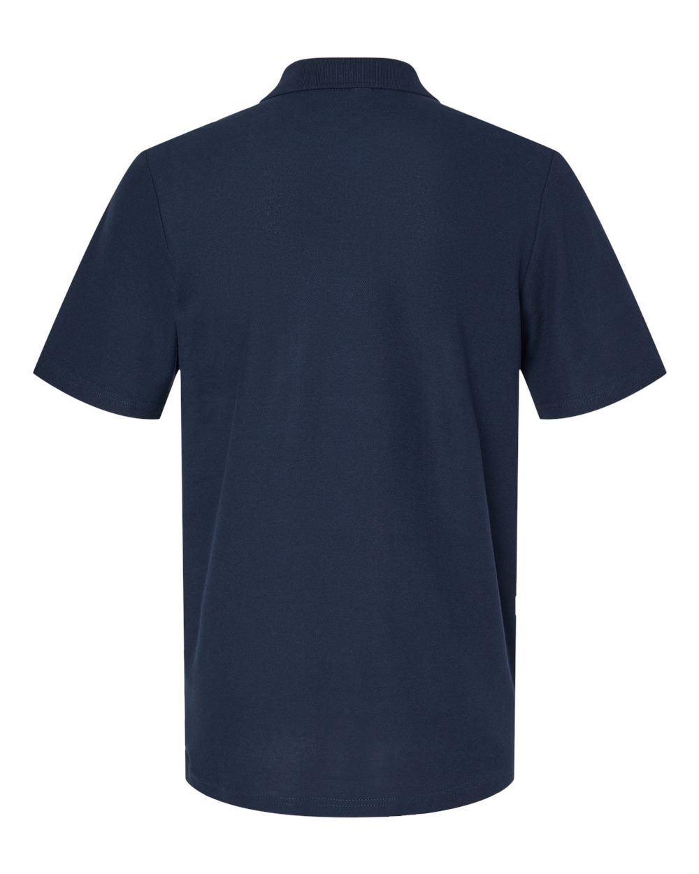 Rear View of Navy Softstyle® Pique Polo - 64800