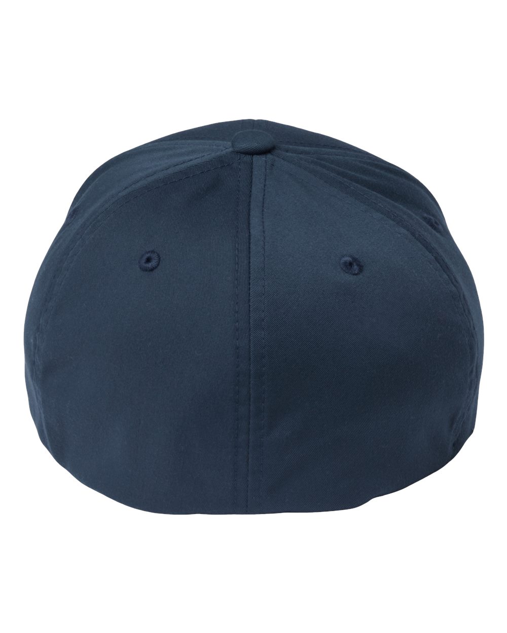 Rear View of Navy Sustainable Polyester Cap - 6277R