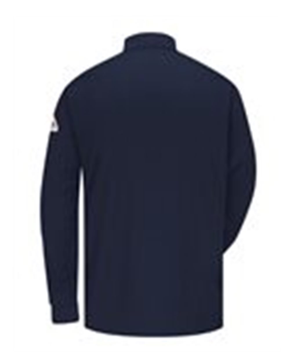 Front View of Navy Tagless Mock TurtleNeck - EXCEL FR® - Tall Sizes - SEK2T
