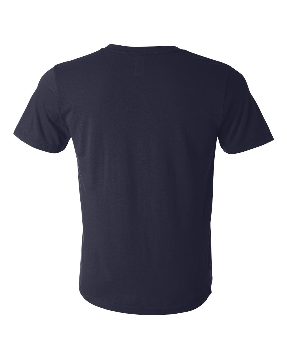 Rear View of Navy Texture Tee - 3650